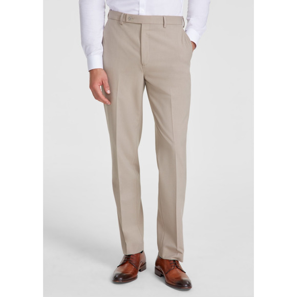 Calvin Klein Men Slim Fit Solid Dress Pants Tan Size 32X30 - Picture 1 of 1